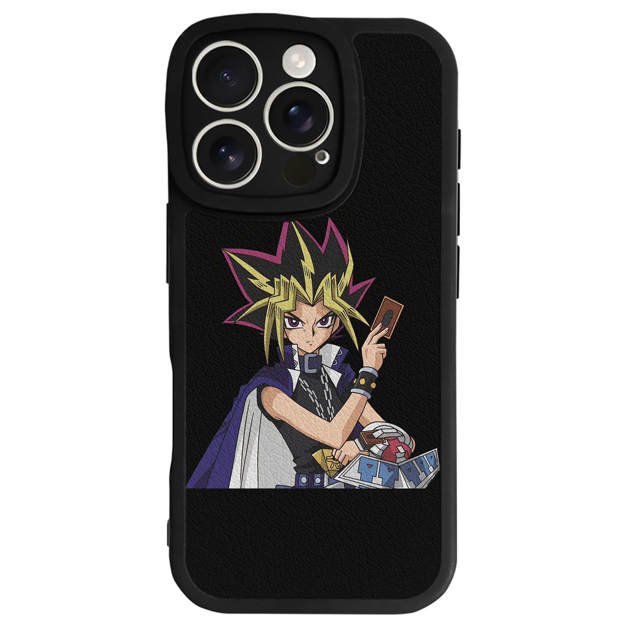遊☆戯☆王 Yu-Gi-Oh! 【iPhone 16シリーズ対応】シリコンスマホケース（レザー調） 材質：シリコン